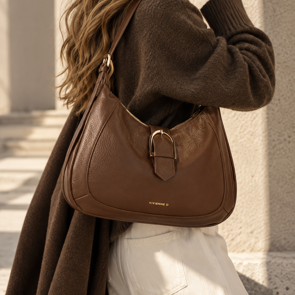BORSA A SPALLA MARGOT MOONLIGHT TESTA DI MORO