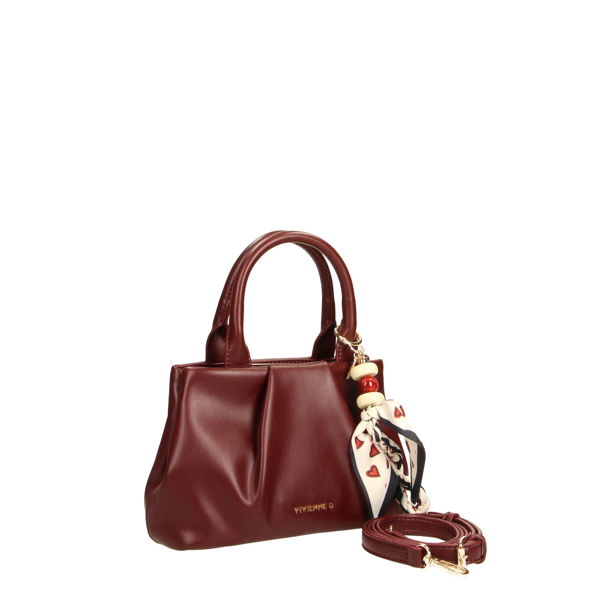 MINI BAG EMMA BLOOM BORDEAUX