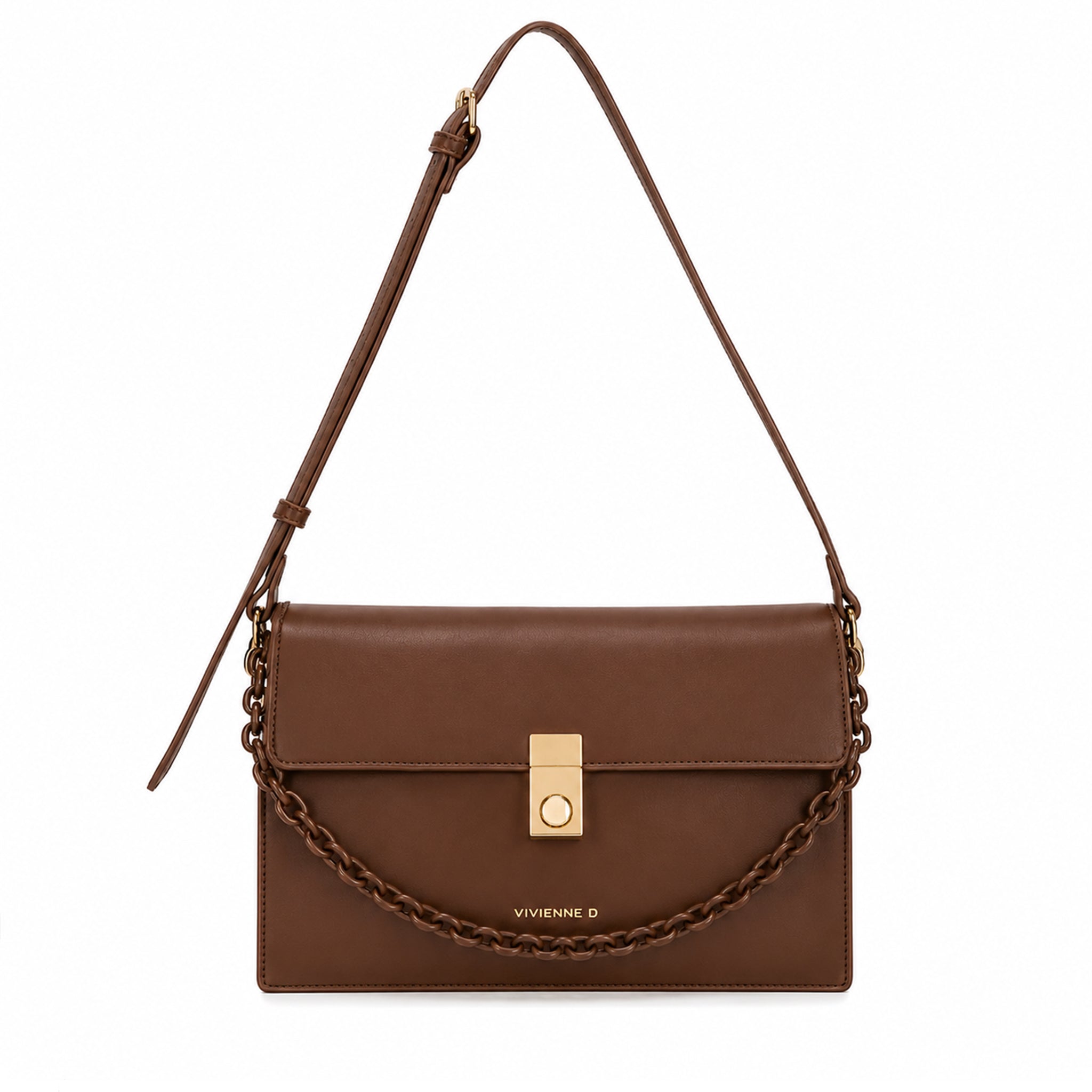 BORSA A SPALLA CHARLOTTE POP MARRONE
