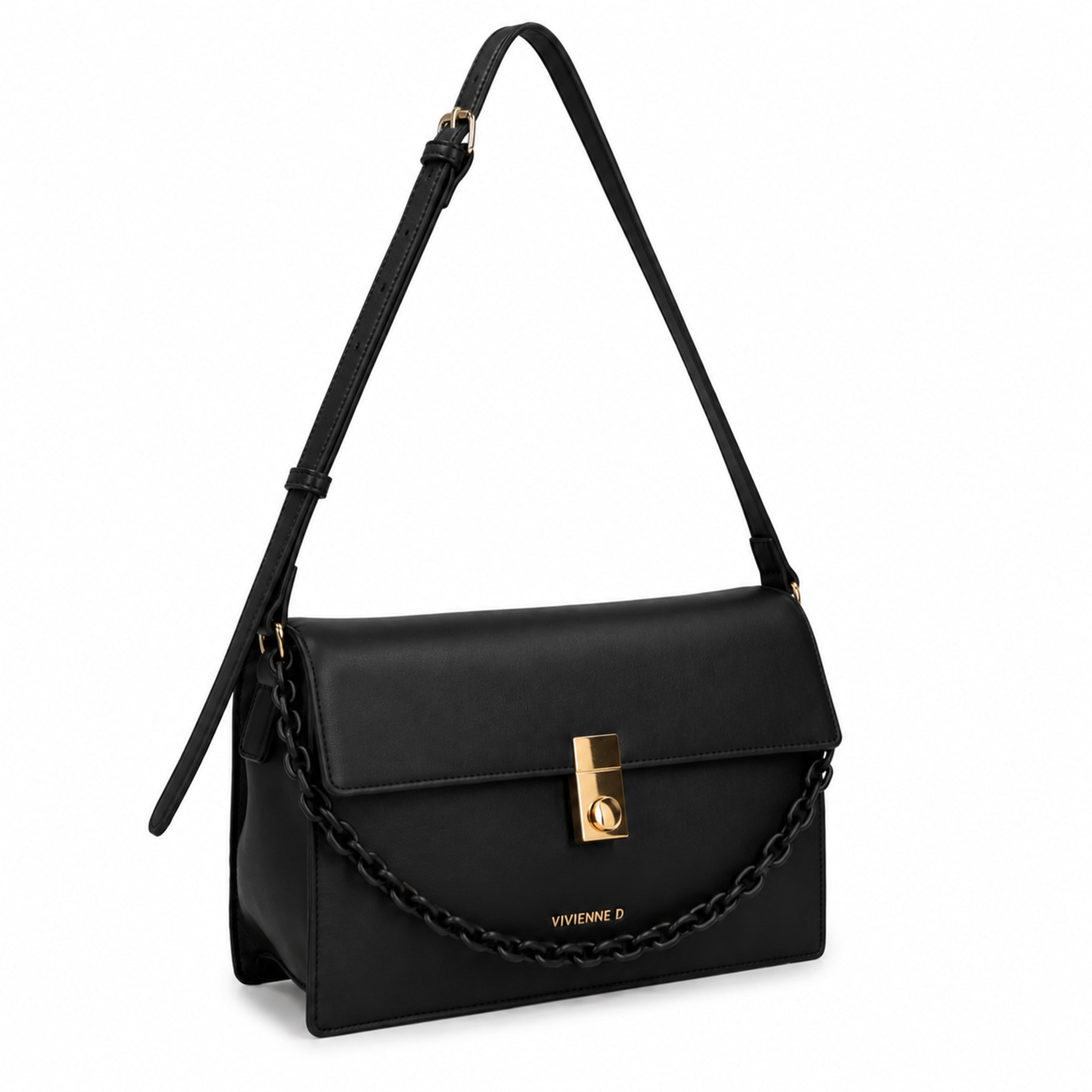 BORSA A SPALLA CHARLOTTE POP NERO
