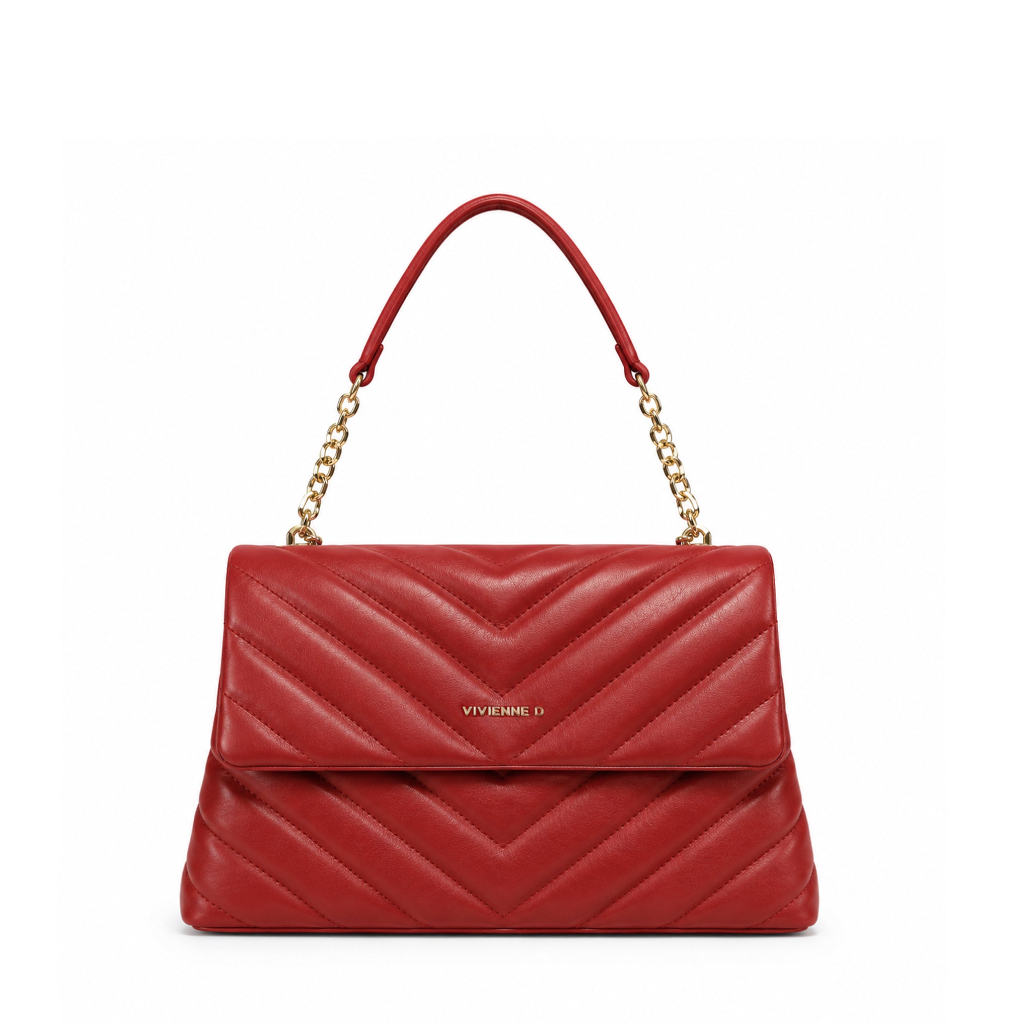 BORSA A SPALLA EMILY M SOFT ROSSO