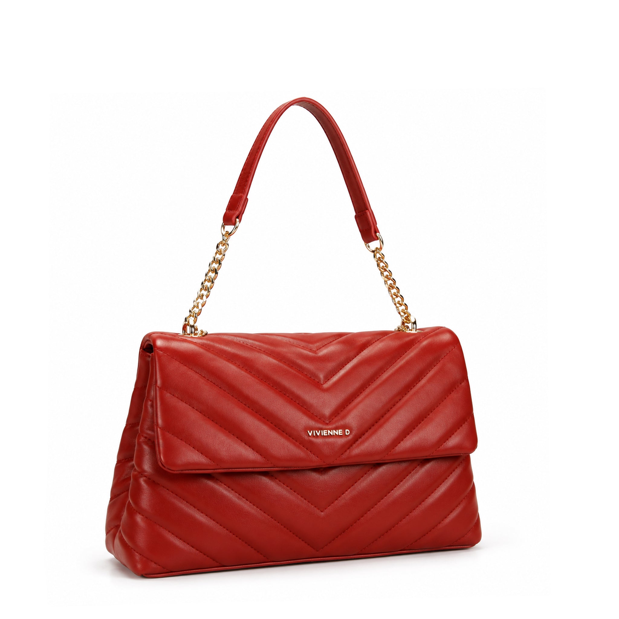 BORSA A SPALLA EMILY M SOFT ROSSO