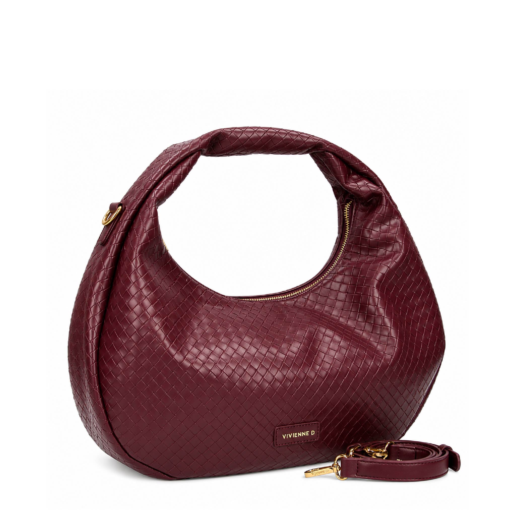 BORSA JULIA BEIGE TWIST BORDEAUX