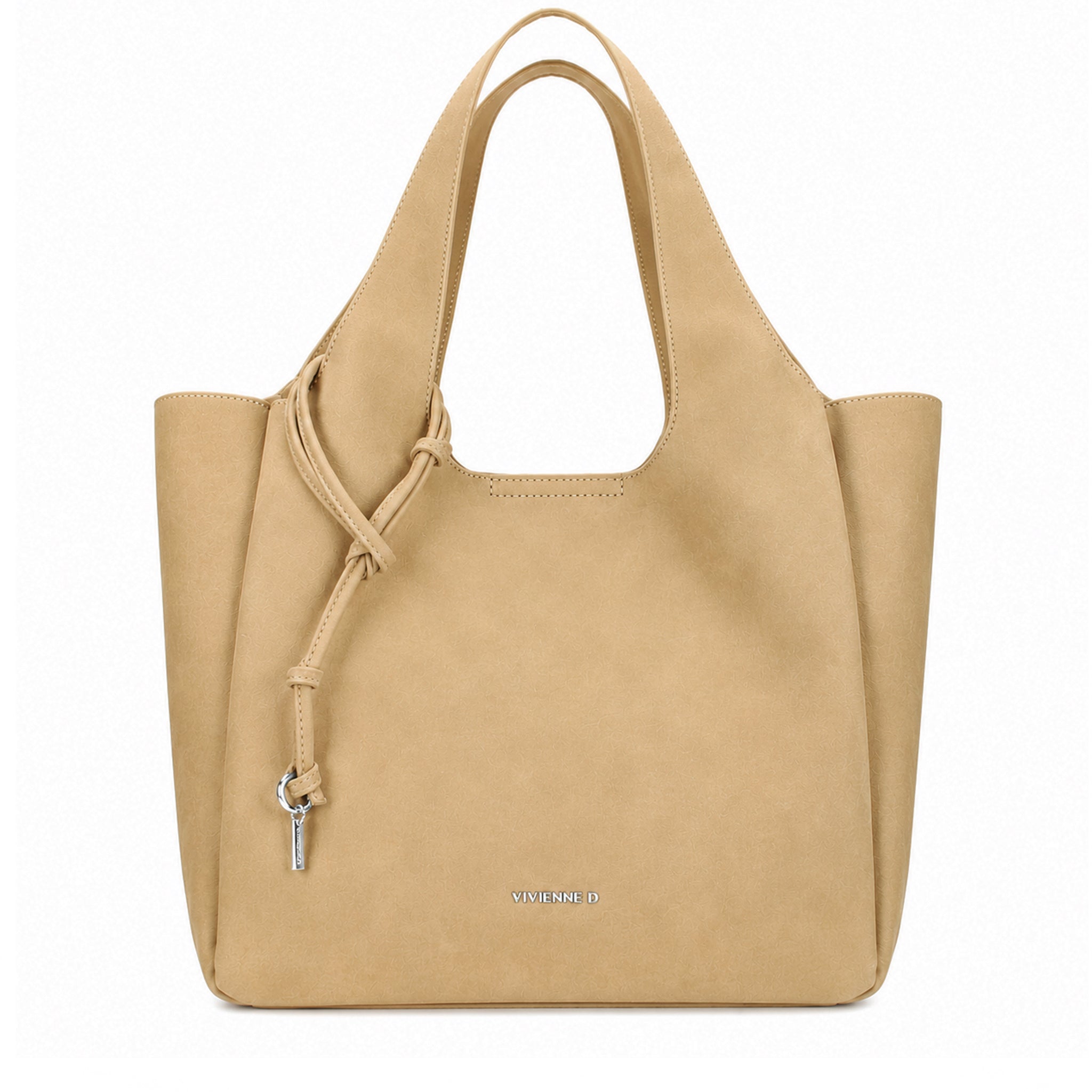 SHOPPER CASSIE WOOD BEIGE