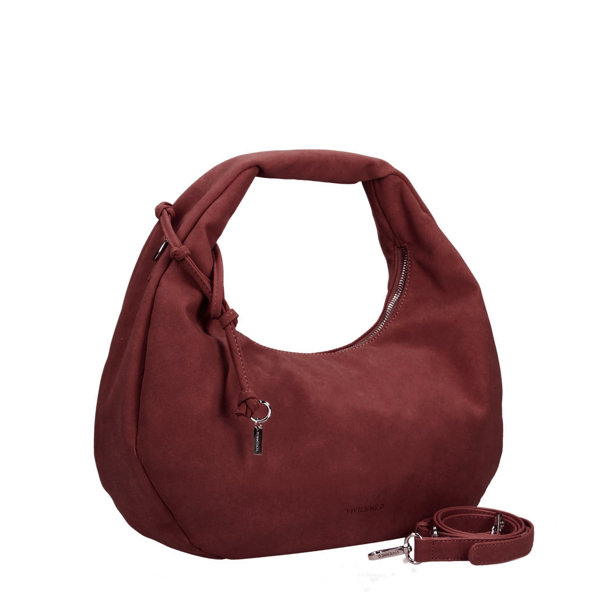 BORSA JULIA WOOD BORDEAUX
