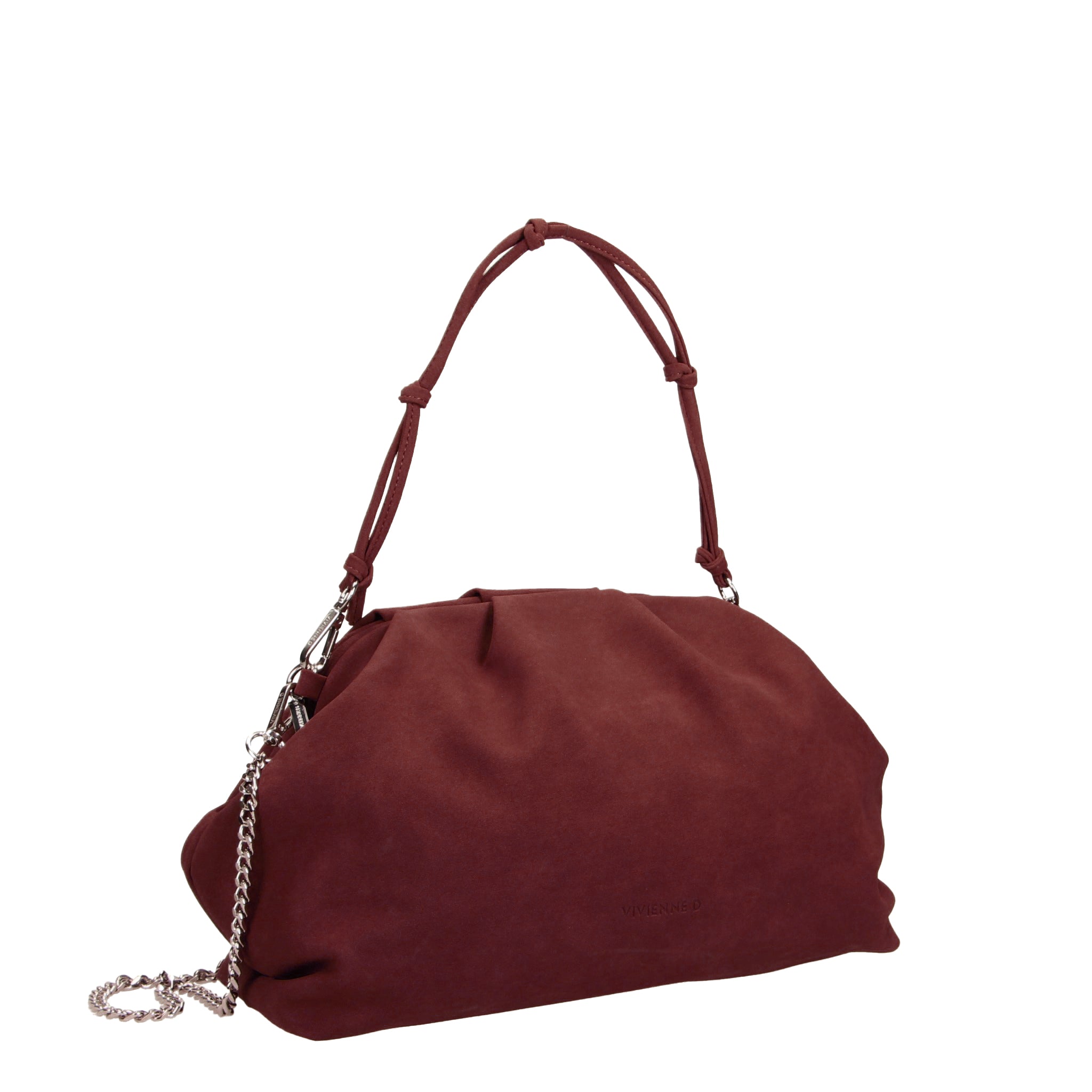 MAXI POCHETTE ZOE WOOD BORDEAUX