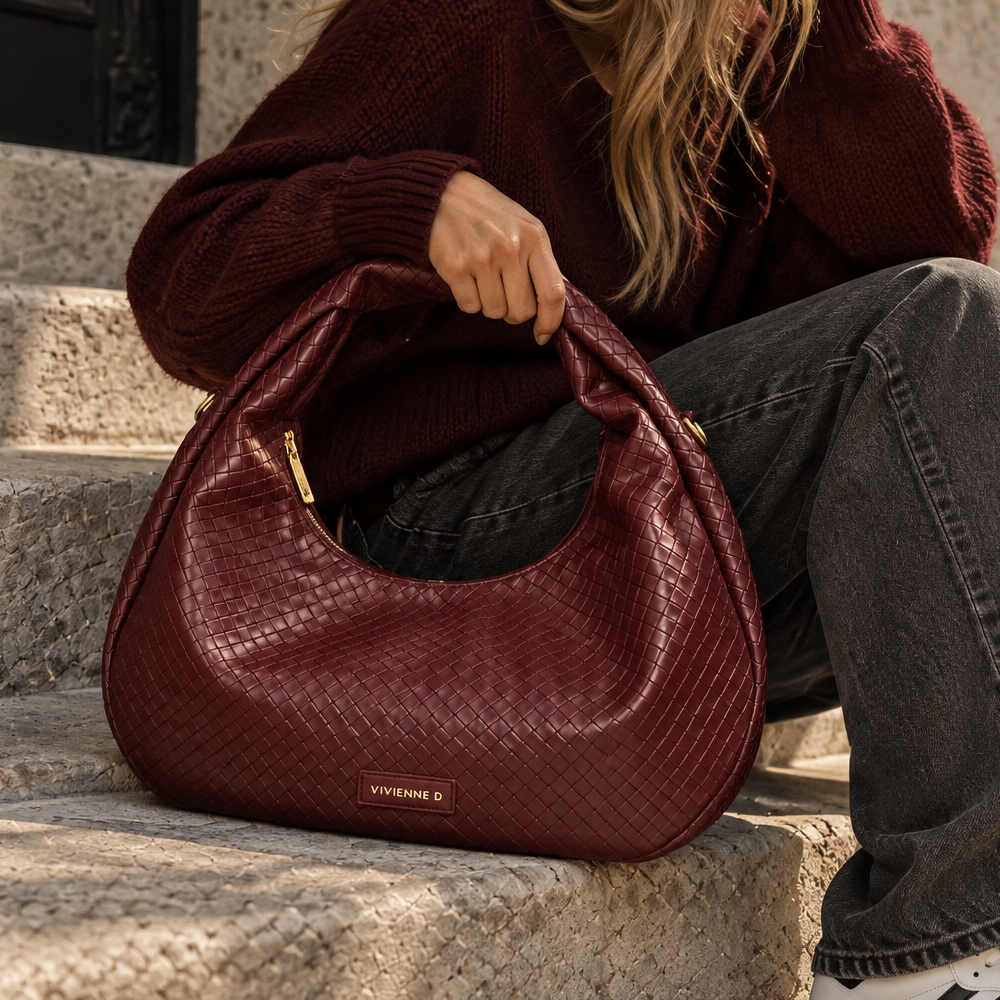 BORSA JULIA TWIST BORDEAUX