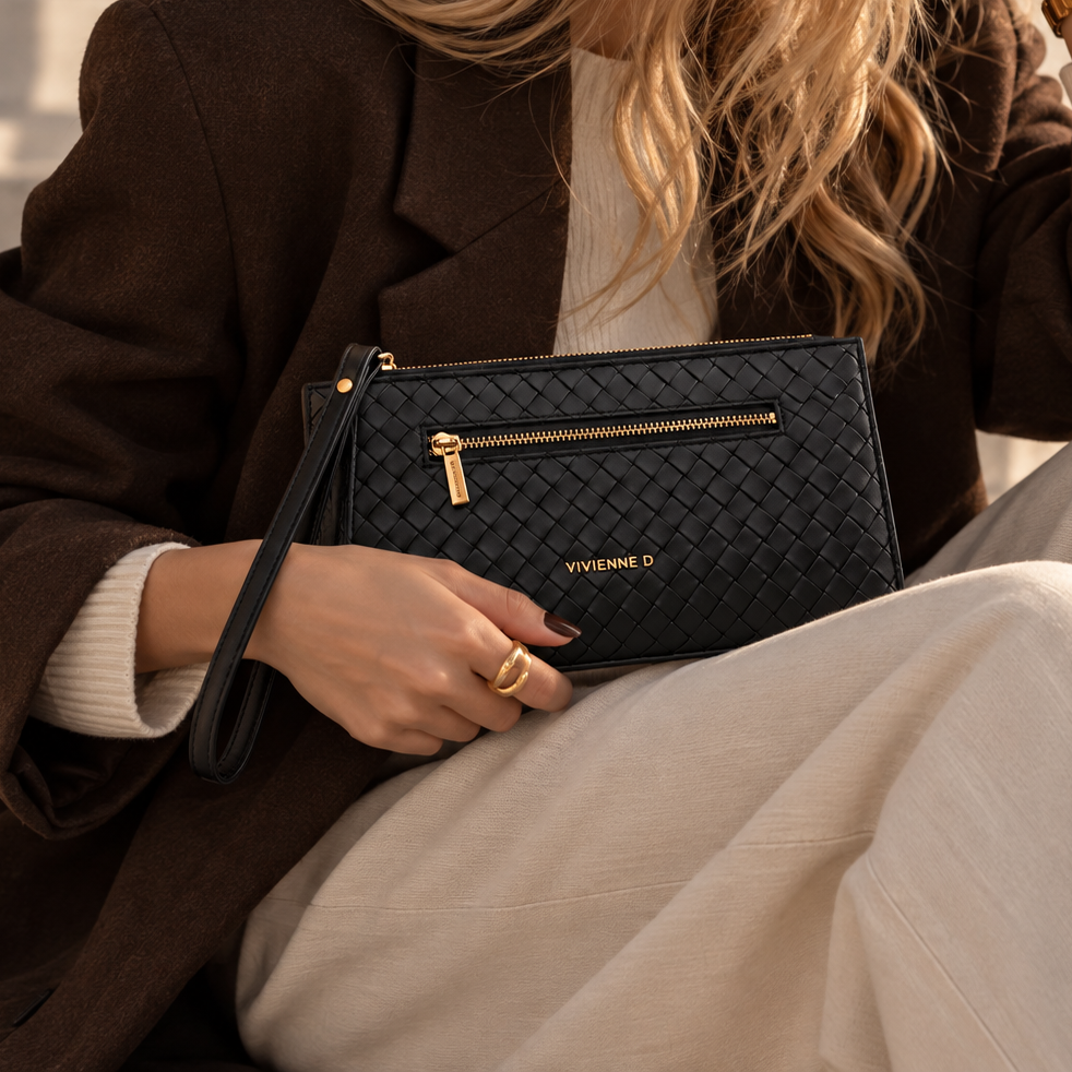POCHETTE NINA TWIST NERO
