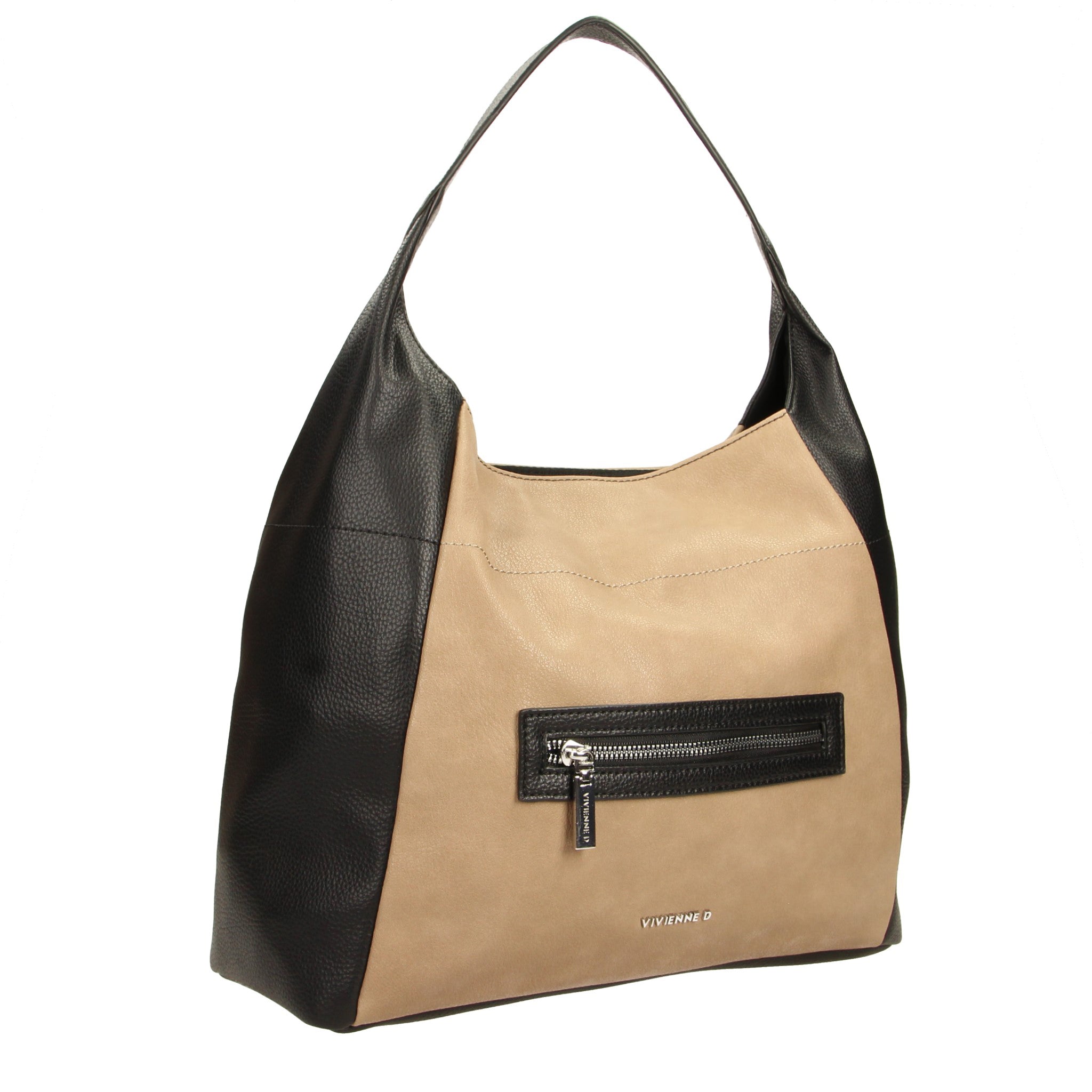 SHOPPER SARAH BICOLOR NERO