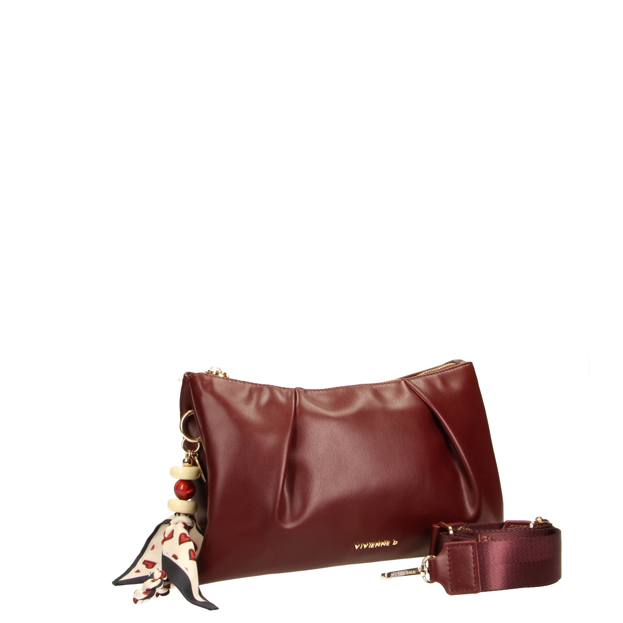 BORSA KRIS BLOOM BORDEAUX