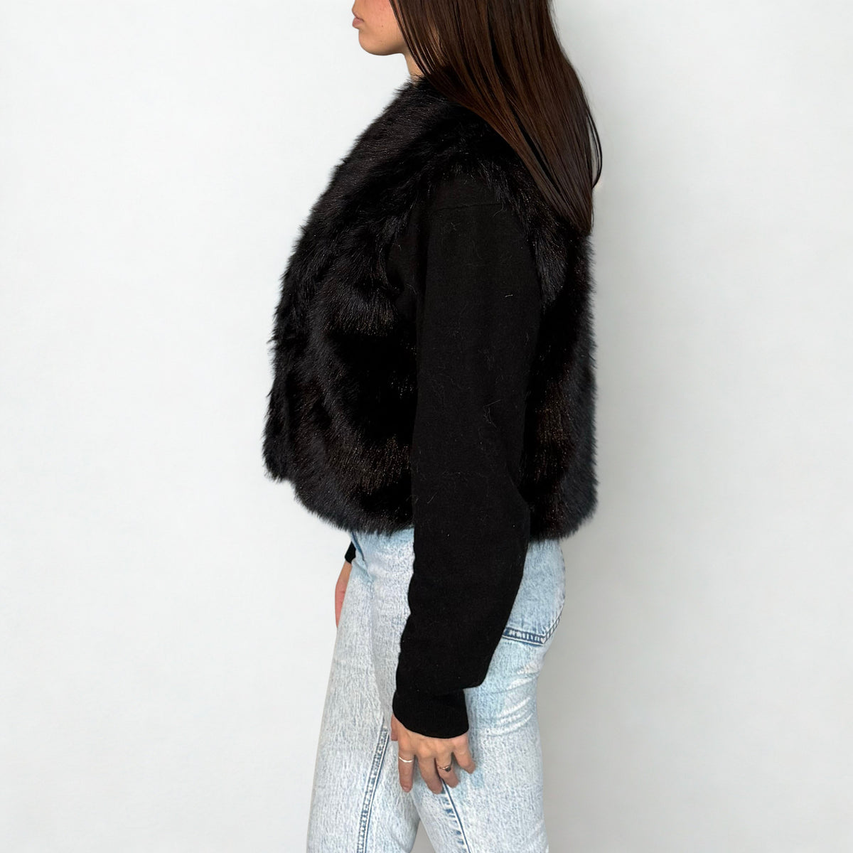 GILET ECOPELLICCIA VIVIENNE D NERO