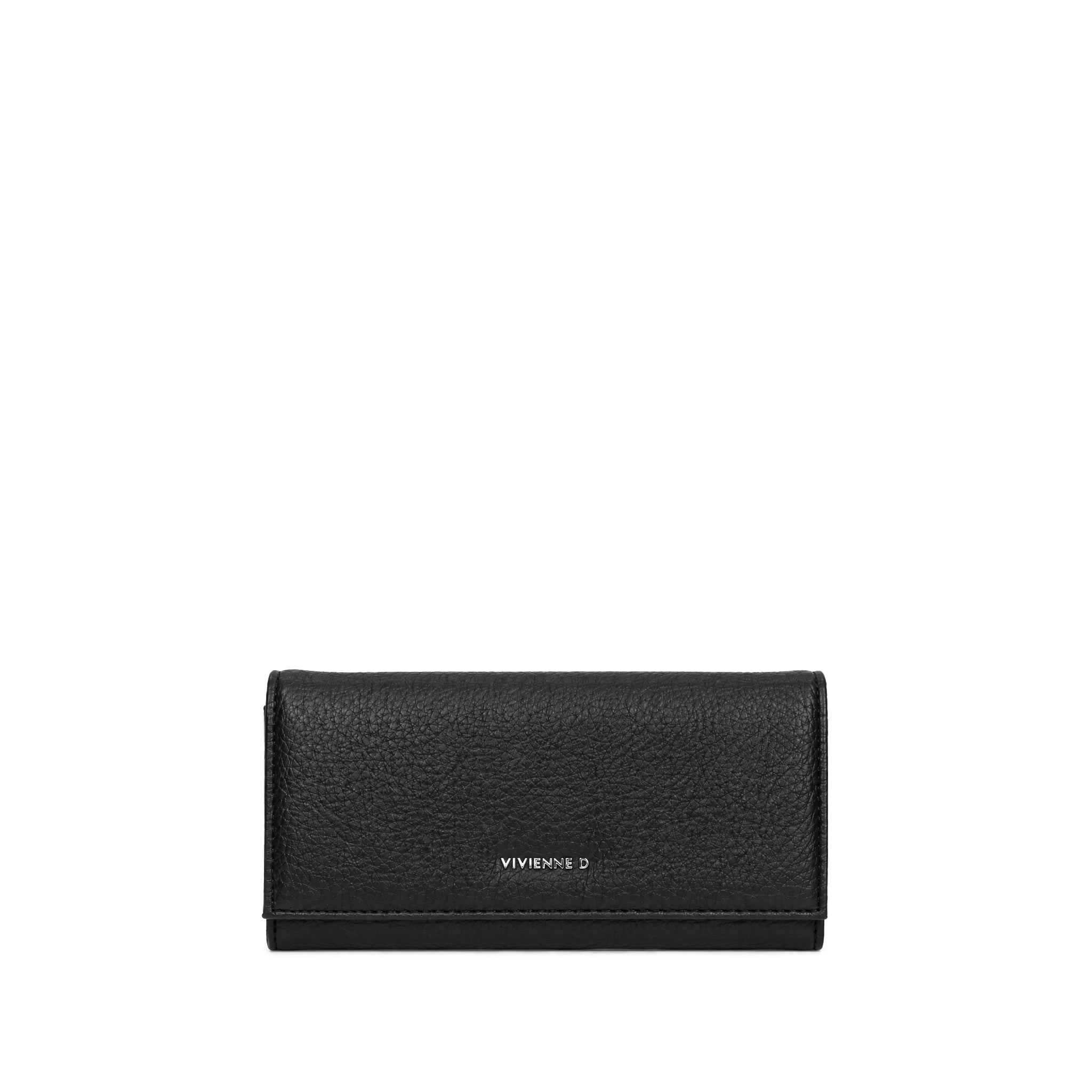PORTAFOGLIO DAISY NERO ESSENTIAL