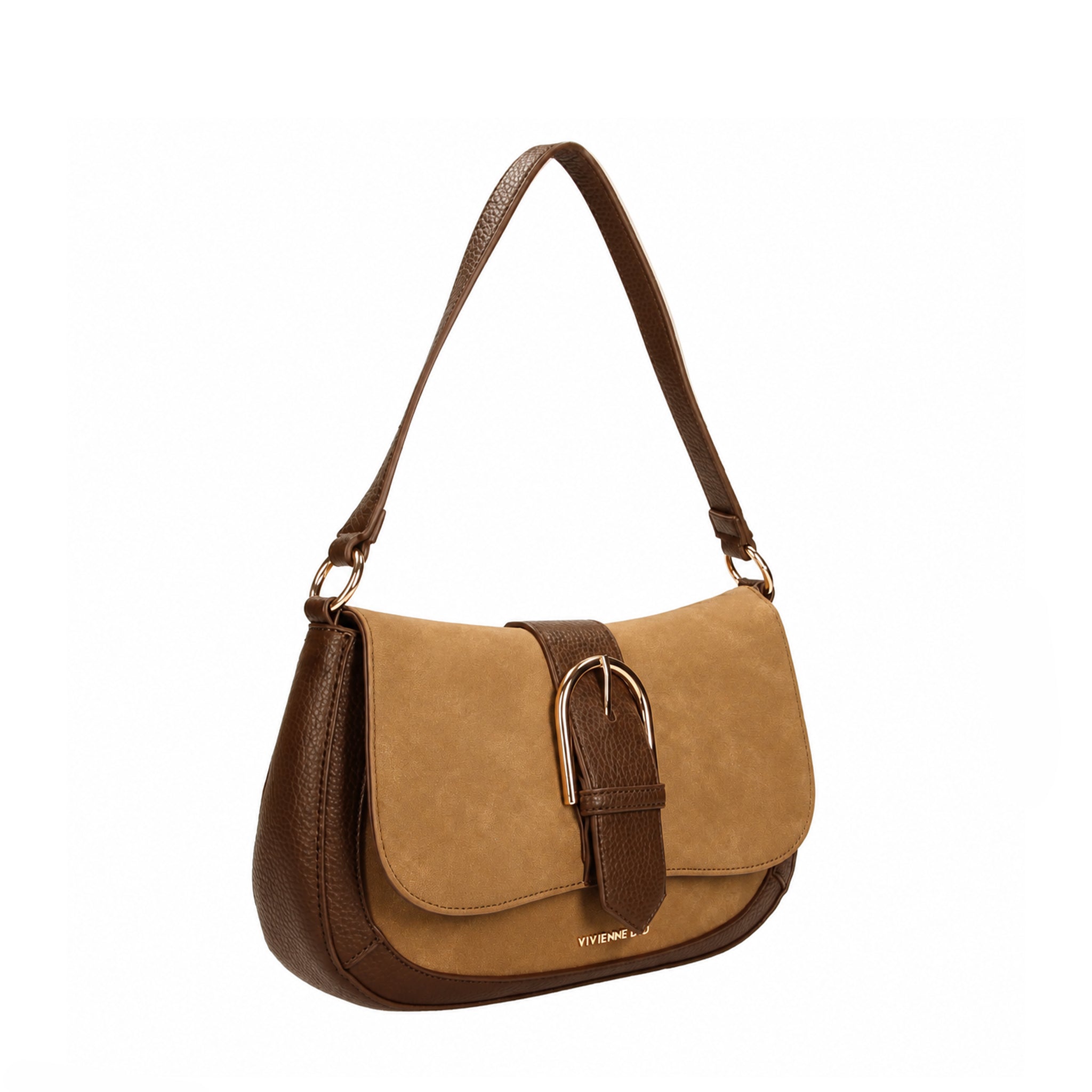 BORSA A SPALLA LISA MOONLIGHT CAMEL