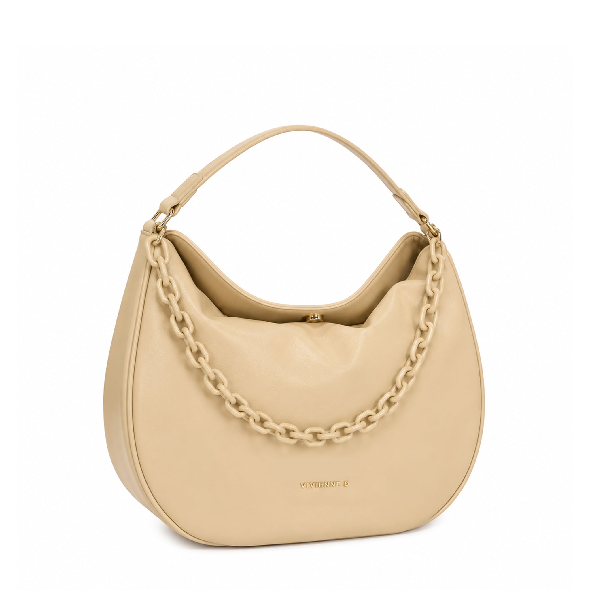 BORSA HOBO WENDY POP BEIGE