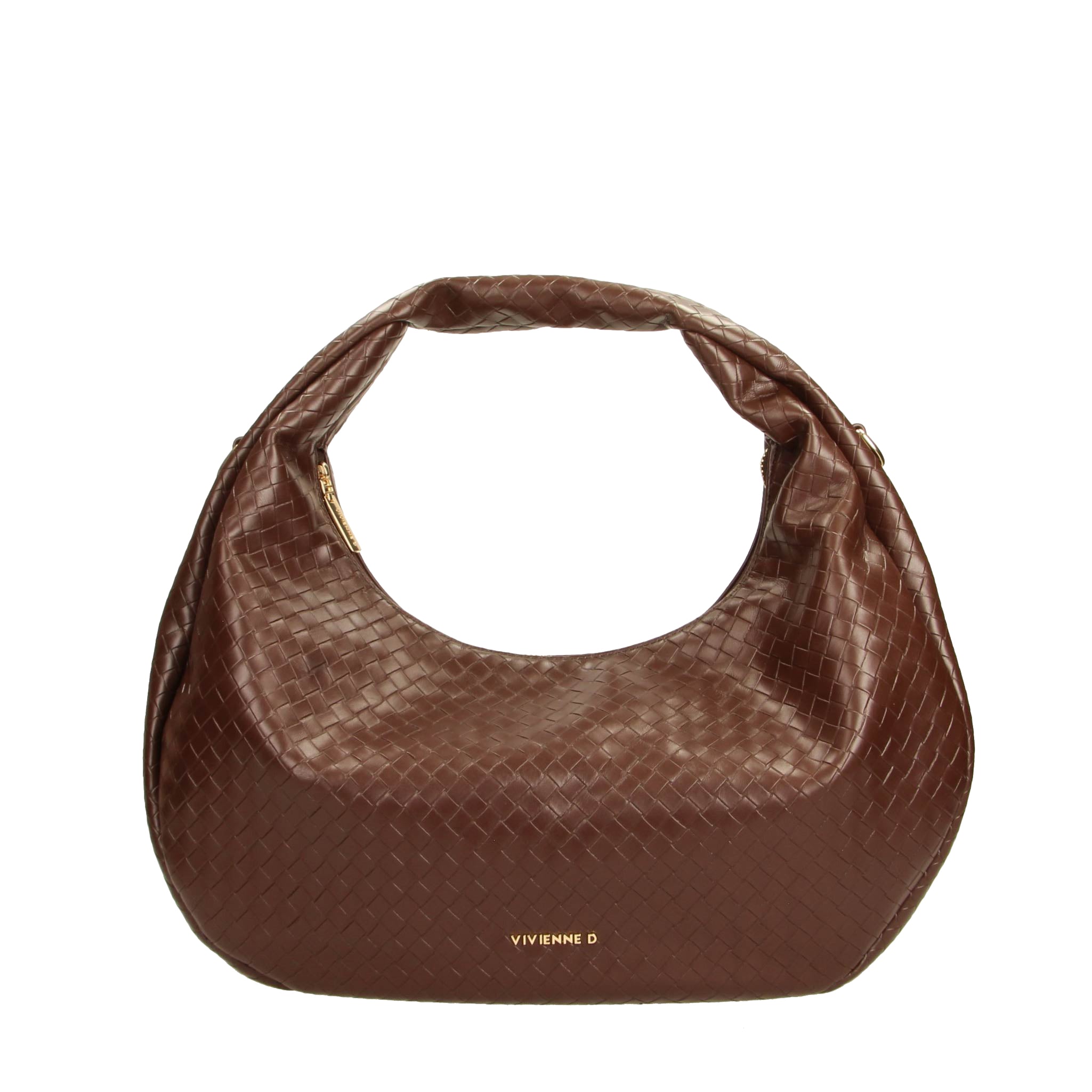 BORSA JULIA BEIGE TWIST MARRONE