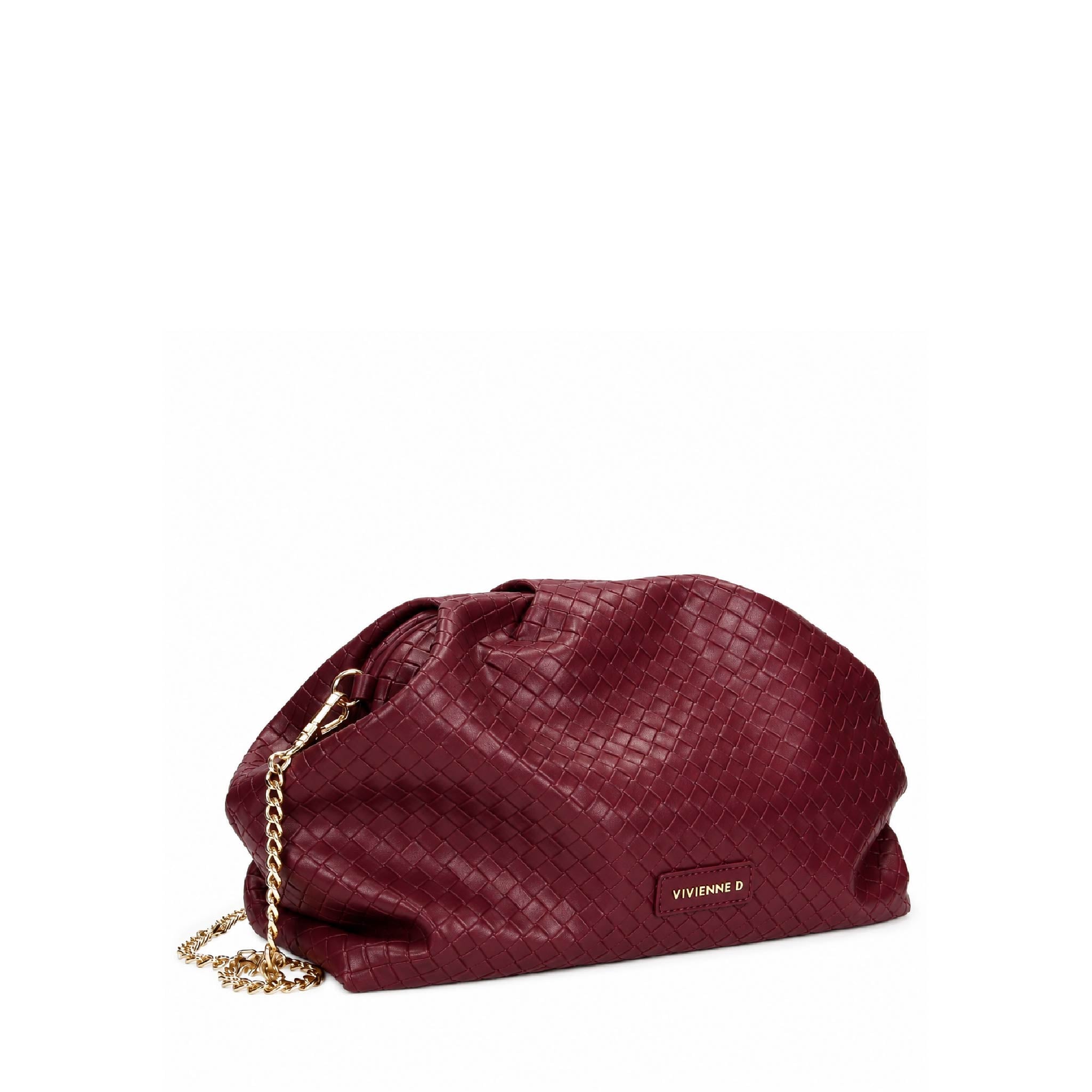 MAXI POCHETTE ZOE TWIST BORDEAUX